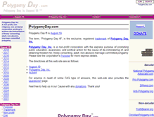Tablet Screenshot of polygamyday.com